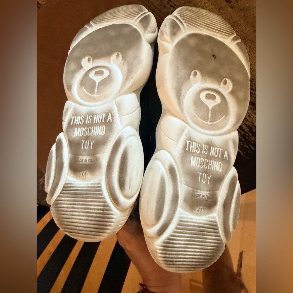 Moschino High Teddy Shoes Size Women Size 10  EU 41 -Retail $465.00 - Picture 6 of 9